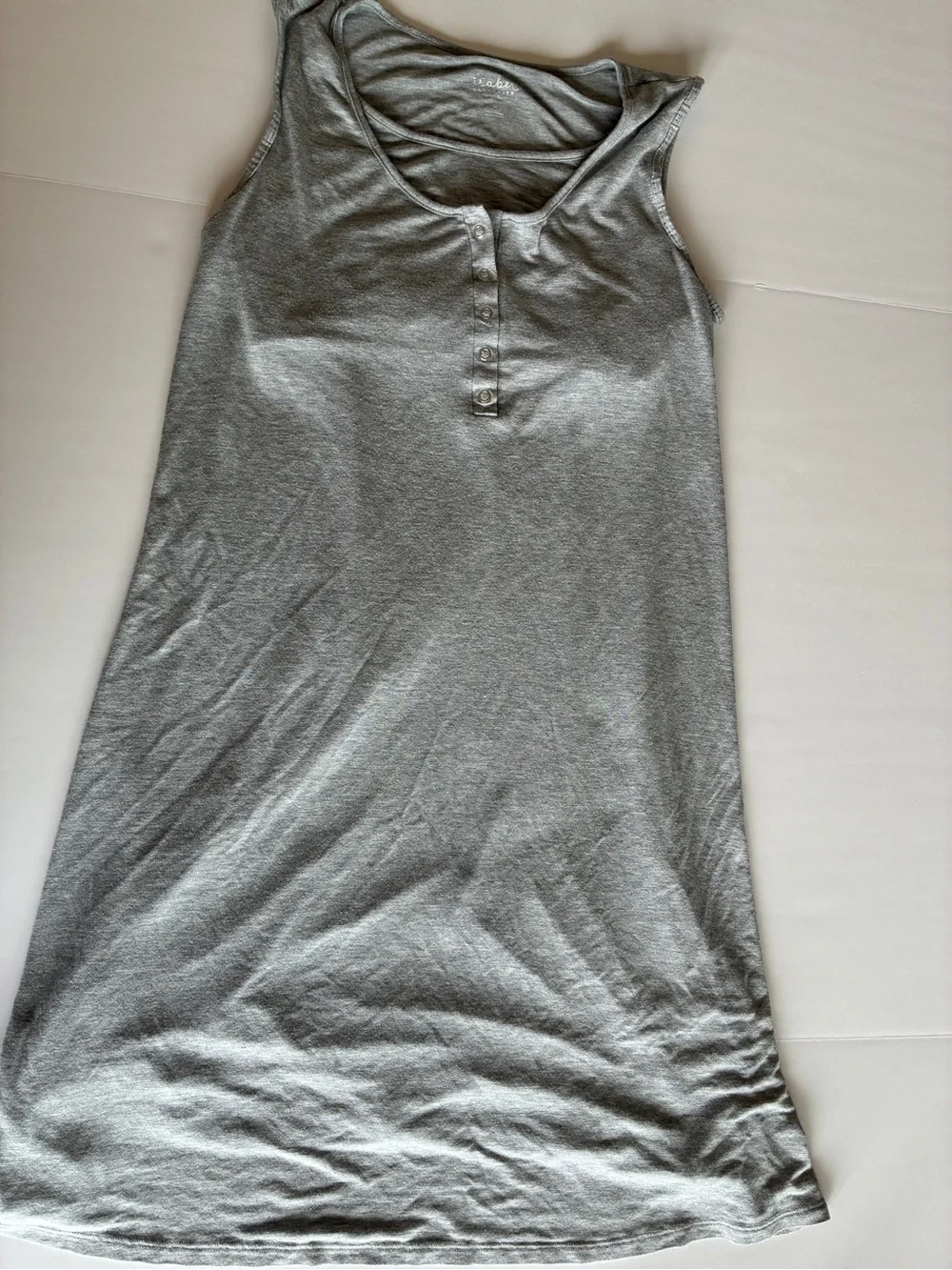 Isabel Maternity by Ingrid & Isabel Gray Henley Maternity M Nursing Gown